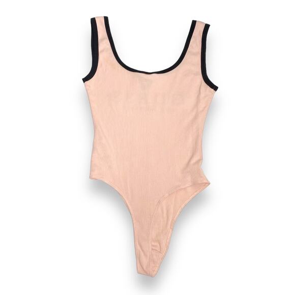 Guess Pink Ribbed Tank Body Suit Small - Picture 6 of 6